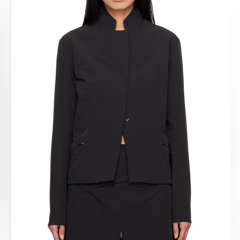 JOHANNA PARV Black Tech Velocity Blazer Sz S